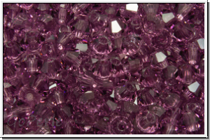 Preciosa� Bicone, 3mm, amethyst, trans., 50 Stk.