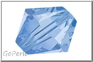 Preciosa� Bicone, 3mm, sapphire, lt., trans., 50 Stk.