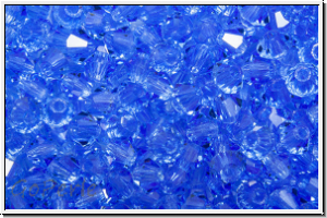 Preciosa� Bicone, 3mm, sapphire, trans., 50 Stk.