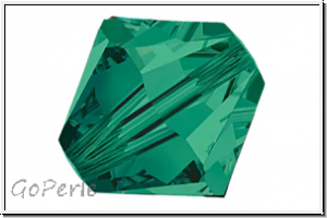 Preciosa� Bicone, 3mm, emerald, trans., 50 Stk.
