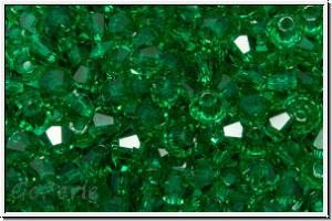 Preciosa� Bicone, 3mm, emerald, trans., 50 Stk.
