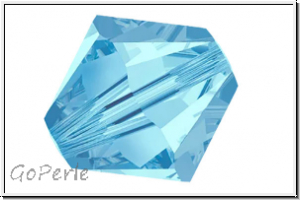 Preciosa� Bicone, 3mm, aquamarine, trans., 50 Stk.