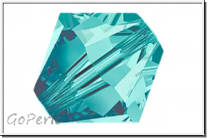 Preciosa� Bicone, 3mm, blue zircon, trans., 50 Stk.