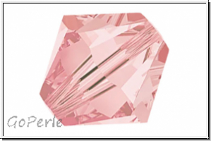 Preciosa� Bicone, 3mm, rose, trans., 50 Stk.