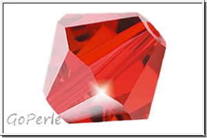 Preciosa� Bicone, 3mm, siam, lt., trans., 50 Stk.