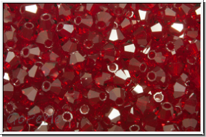 Preciosa� Bicone, 3mm, siam, trans., 50 Stk.