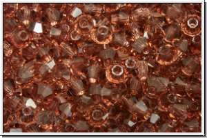 Preciosa� Bicone, 3mm, burgundy, lt., trans., 50 Stk.