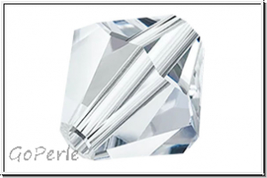 Preciosa� Bicone, 4mm, crystal, trans., 50 Stk.