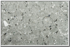 Preciosa� Bicone, 4mm, crystal, trans., 50 Stk.