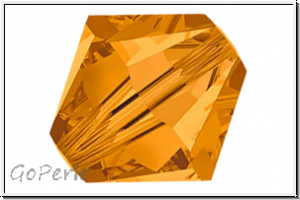 Preciosa� Bicone, 4mm, topaz, trans., 50 Stk.