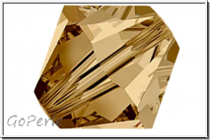 Preciosa� Bicone, 4mm, topaz, lt. color., trans., 50 Stk.