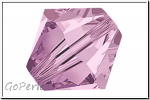 Preciosa� Bicone, 4mm, amethyst, lt., trans., 50 Stk.