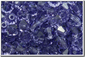 Preciosa� Bicone, 4mm, tanzanite, trans., 50 Stk.