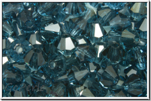 Preciosa� Bicone, 4mm, montana, trans., 50 Stk.