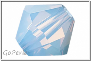 Preciosa� Bicone, 4mm, sapphire, lt., opal, 50 Stk.