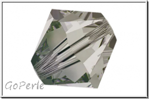 Preciosa� Bicone, 4mm, black diamond, trans., 50 Stk.