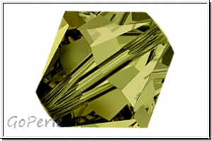 Preciosa� Bicone, 4mm, olivine, trans., 50 Stk.