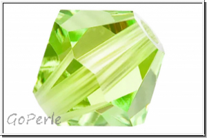 Preciosa� Bicone, 4mm, limecicle, trans., 50 Stk.