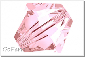 Preciosa� Bicone, 4mm, rose, lt., trans., 50 Stk.