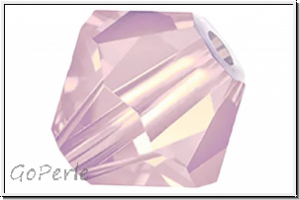 Preciosa� Bicone, 4mm, rose, opal, 50 Stk.