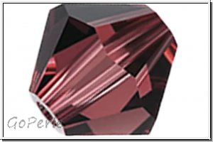 Preciosa� Bicone, 4mm, burgundy, trans., 50 Stk.