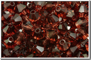 Preciosa� Bicone, 4mm, burgundy, trans., 50 Stk.