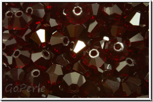 Preciosa� Bicone, 4mm, garnet, trans., 50 Stk.