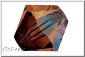 Preciosa� Bicone, 3mm, topaz, smoked, trans., AB, 50 Stk.