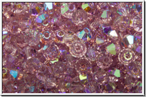 Preciosa� Bicone, 3mm, amethyst, lt. trans., AB, 50 Stk.