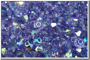 Preciosa� Bicone, 3mm, tanzanite, trans., AB, 50 Stk.