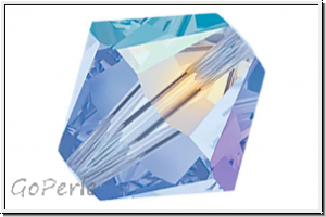 Preciosa� Bicone, 3mm, sapphire, lt., trans., AB, 50 Stk.