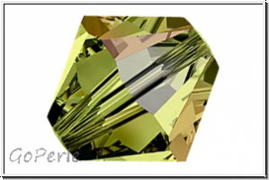 Preciosa� Bicone, 3mm, olivine, trans., AB, 50 Stk.
