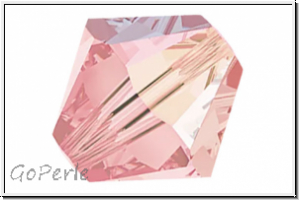 Preciosa� Bicone, 3mm, rose, trans., AB, 50 Stk.