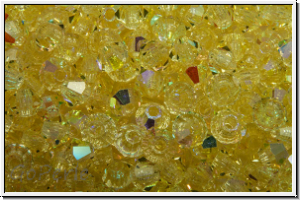 Preciosa� Bicone, 3mm, jonquil, trans., AB, 50 Stk.