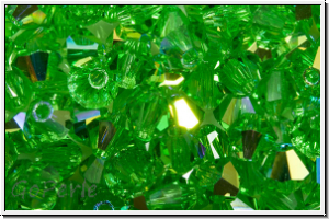 Preciosa� Bicone, 4mm, peridot, trans., AB, 50 Stk.