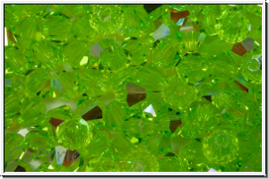 Preciosa� Bicone, 4mm, limecicle, trans., AB, 50 Stk.