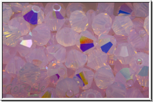 Preciosa� Bicone, 4mm, rose, opal, AB, 50 Stk.