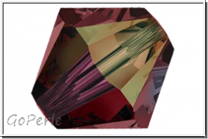 Preciosa� Bicone, 4mm, burgundy, trans., AB, 50 Stk.