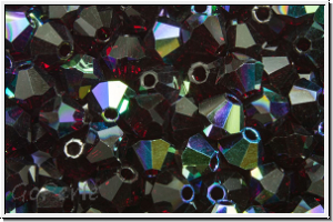 Preciosa� Bicone, 4mm, garnet, trans., AB, 50 Stk.