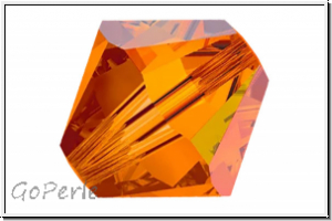 Preciosa� Bicone, 4mm, sun, trans., AB, 50 Stk.