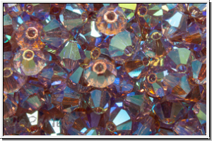 Preciosa� Bicone, 4mm, amethyst, lt., trans., AB2x, 50 Stk.