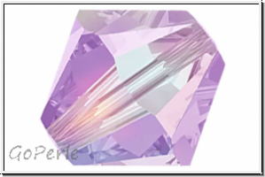Preciosa� Bicone, 4mm, violet, trans., AB2x, 50 Stk.