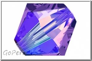 Preciosa� Bicone, 4mm, tanzanite, deep, trans., AB2x, 50 Stk.