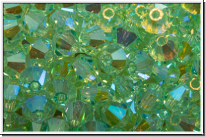 Preciosa� Bicone, 4mm, chrysolite, trans., AB2x, 50 Stk.