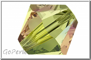 Preciosa� Bicone, 4mm, olivine, trans., AB2x, 50 Stk.