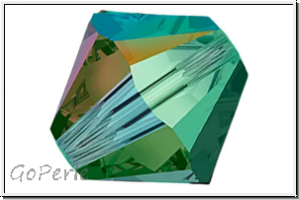 Preciosa� Bicone, 4mm, emerald, trans., AB2x, 50 Stk.