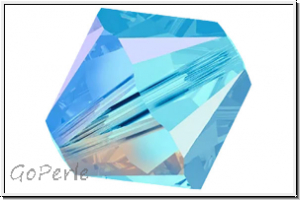 Preciosa� Bicone, 4mm, aquamarine, trans., AB2x, 50 Stk.