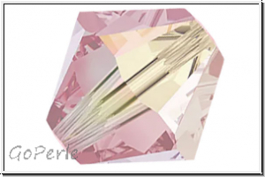 Preciosa� Bicone, 4mm, rose, trans., AB2x, 50 Stk.