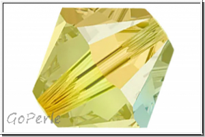 Preciosa� Bicone, 4mm, jonquil, trans., AB2x, 50 Stk.