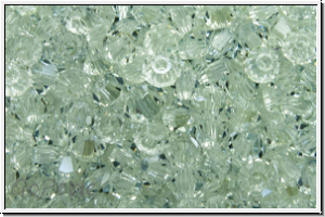 Preciosa� Bicone, 3mm, crystal, trans., lagoon, half, 50 Stk.